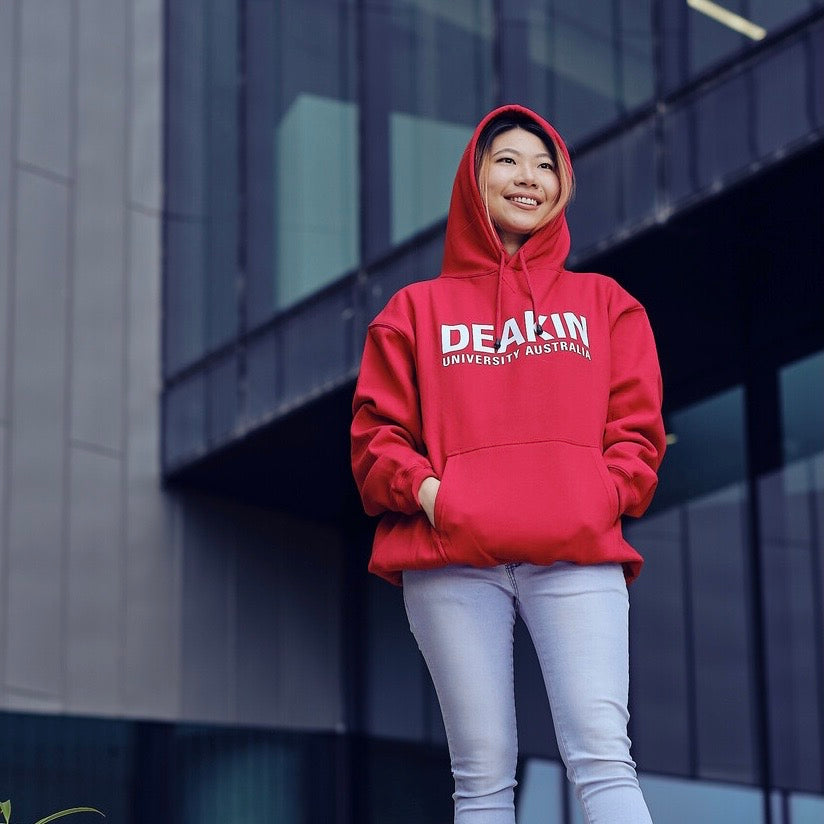 university red hoodie