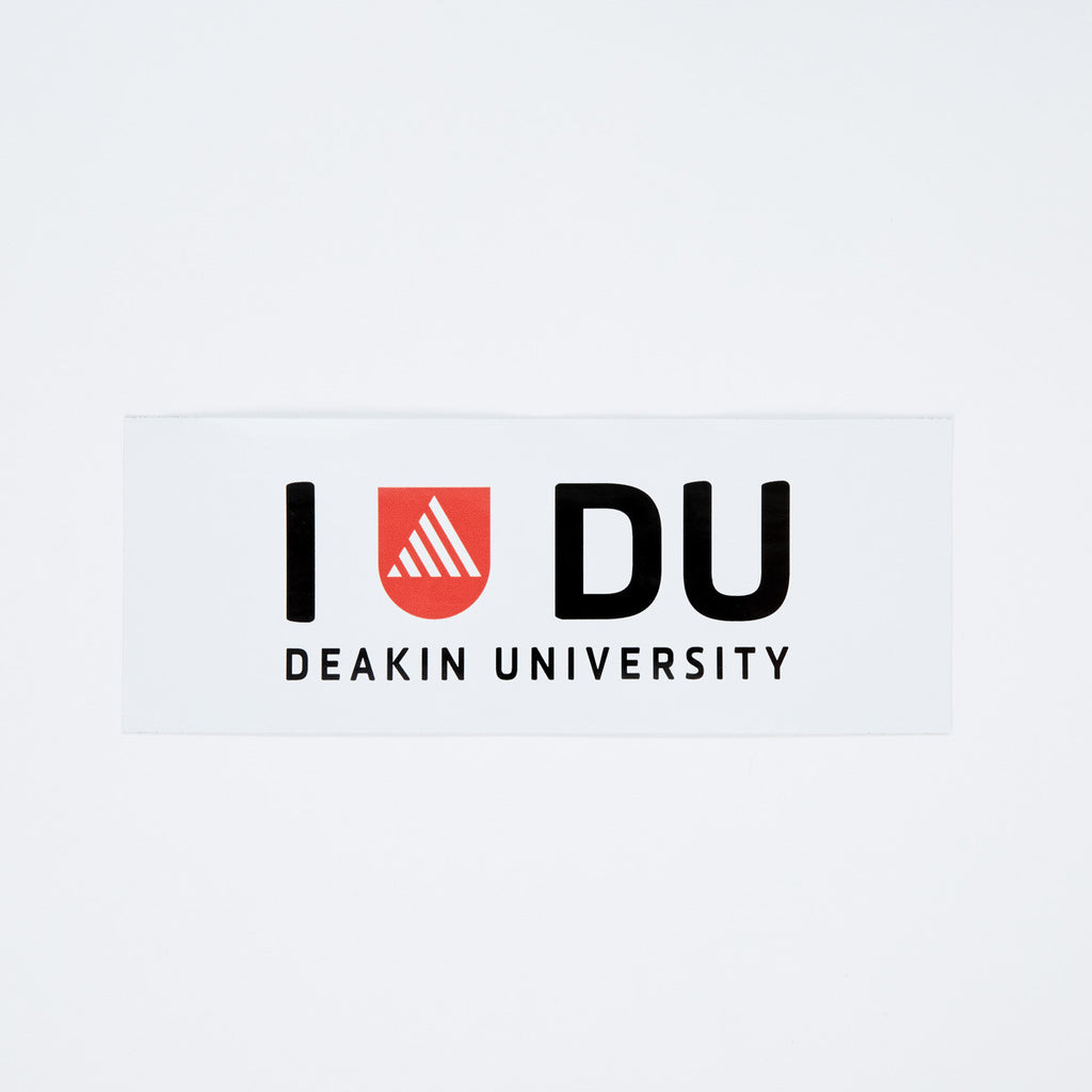 Deakin bumper sticker - I love DU