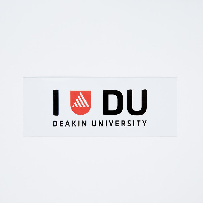 Deakin bumper sticker - I love DU